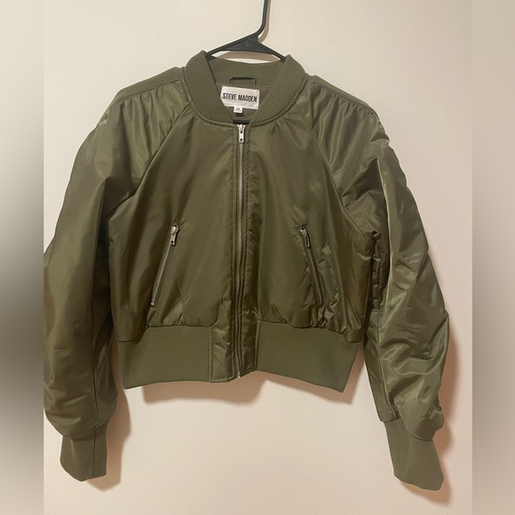 Steve Madden Jackets & Blazers - Steve Madden Eva Olive Bomber Jacket Women’s M